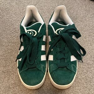 adidas Green and White Campus 00 style